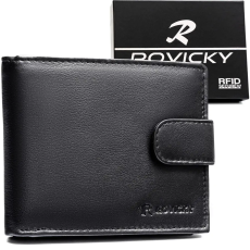  Rovicky Férfi Bőr Pénztárca 0670L-Rvd-0222 Black