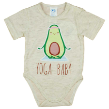 Rövid ujjú baba body avokádós mintával kombidressz, body