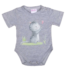 Rövid ujjú baba body cuki Cica mintával kombidressz, body