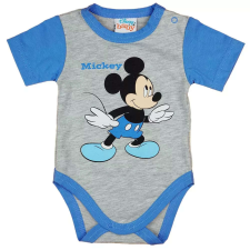 Rövid ujjú baba body Mickey egér mintával (62) - szürke kombidressz, body