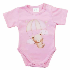 Rövid ujjú baba body - rózsaszín maci (74) kombidressz, body
