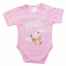 Rövid ujjú baba body - rózsaszín maci (74) kombidressz, body