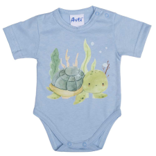  Rövid ujjú baba body vagány Teknős mintával kombidressz, body