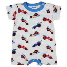  Rövid ujjú baba napozó autós mintával rugdalózó