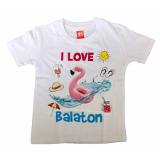  Rövid ujjú Balatonos póló Flamingóval gyerek póló