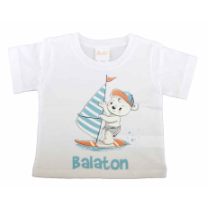  Rövid ujjú Balatonos vitorlás maci póló