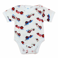 Rövid ujjú dupla patentos baba body kombidressz, body