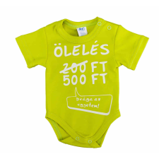 Rövid ujjú feliratos baba body kombidressz, body