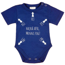 Rövid ujjú feliratos baba body kombidressz, body