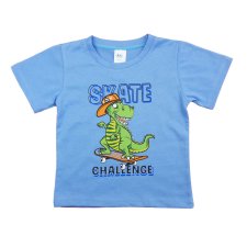  Rövid ujjú fiú póló dinoszauruszos mintával gyerek póló