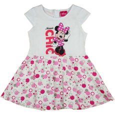  Rövid ujjú pamut kislány ruha fodros, pörgős szoknyarésszel