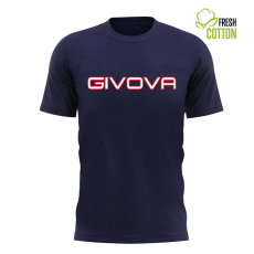  Rövid ujjú póló, Givova MA008 Kék 3XL INTL