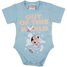Rövid ujjú űrhajós baba body Mickey egér mintával kék kombidressz, body