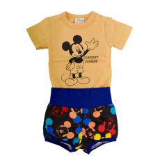  Rövidnadrágos kisfiú babaruha szett Mickey egér mintával - 56-os méret