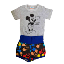 Rövidnadrágos kisfiú babaruha szett Mickey egér mintával - 56-os méret gyerek ruha szett