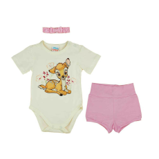  Rövidnadrágos kislány nyári szett fejpánttal Bambi mintával