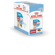 Royal Canin Medium Puppy 10x140g nedves kutyatáp kutyaeledel