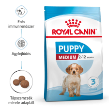 Royal Canin Medium Puppy - Közepes testű kölyök kutya száraz táp 4kg kutyaeledel