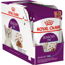  Royal Canin Sensory Feel Gravy - Szószos felnőtt macska nedves táp fokozott érzék hatással (12 x 85 g) 1.02 kg alapvető élelmiszer