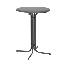ROYAL CATERING Bárasztal - Ø 80 cm - összecsukható - szürke bútor