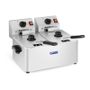 ROYAL CATERING Elektromos olajsütő - 2 x 8 liter - EGO termosztát