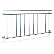 ROYAL CATERING Erkélykorlát rozsdamentes franciaerkély saválló acél korlát 156x90 cm inox építőanyag