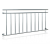 ROYAL CATERING Erkélykorlát rozsdamentes franciaerkély saválló acél korlát 156x90 cm inox