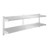 ROYAL CATERING Fali polc - 2 polc - 160 cm