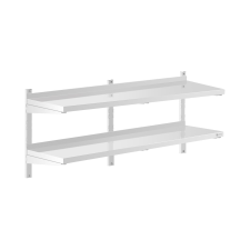 ROYAL CATERING Fali polc - 2 polc - 40 x 140 cm bútor