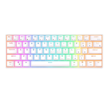 Royal Kludge RK61 RGB mechanikus angol billentyűzet Brown switch fehér (RK61-3) billentyűzet