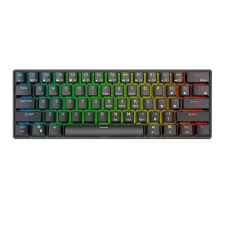 Royal Kludge RK61 RGB mechanikus angol billentyűzet Brown switch fekete (RK61-1) billentyűzet