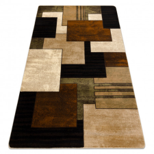  Royal szőnyeg 5367 Geometriai 3D - fekete / barna 200x290 cm lakástextília