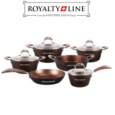  Royalty Line 10 darabos edénykészlet, üvegfedővel, márvány bevonat RL-5010BRW edény
