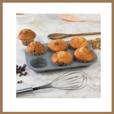 Royalty line 6 részes márványbevonatos muffin sütőforma RL-6MF sütés és főzés