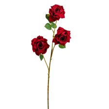  rózsa ág bársony 3v. M80cm 24db/# dekorációs kellék