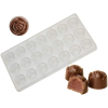  Rózsa alakú bonbon forma, polikarbonát, 21 db-os, 27,5×13,5 cm