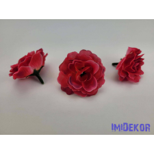  Rózsa selyemvirág fej 5 cm - Pink dekoráció