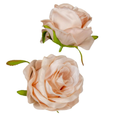  Rózsa virágfej D6cm 24db/szín/csom capuccino 953 dekorációs kellék