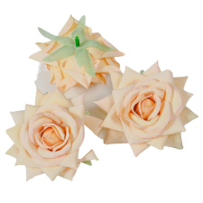  Rózsa virágfej D8cm capuccino 8 12db/csom dekorációs kellék