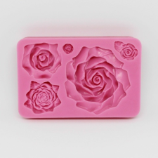  Rózsák fondant forma, szilikon, 13,2×8,7 cm sütés és főzés