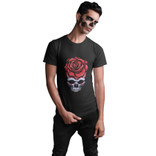  Rózsás Koponya - Férfi Póló férfi póló