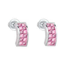 Rózsaszín álom - Kézzel készített Swarovski kristályos fülbevaló - Light Rose fülbevaló