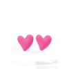 Rózsaszín Nagy Méretű Szívecske Alakú Fülbevaló