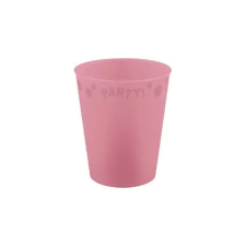  Rózsaszín Pastel Pink micro prémium műanyag pohár 250 ml konyhai eszköz