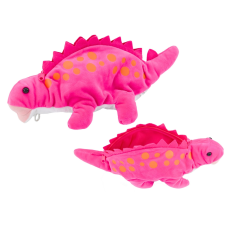 Rózsaszín plüss dinoszaurusz tolltartó függő plüssfigura