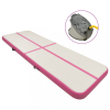  Rózsaszín PVC felfújható tornamatrac pumpával 300 x 100 x 15 cm
