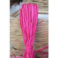  Rózsaszín rafia - dekorálásra 160cm szalag, masni