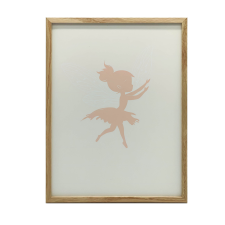 RÓZSASZÍN SZÍNŰ, KERET NÉLKÜLI FALI PLAKÁT MAGIC FAIRY 30x40 CM MATT grafika, keretezett kép