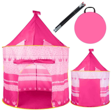  Rózsaszín varázskastély játszósátor – hordozható, kültérre, beltérre, 135x105cm (BB-1164) (BBJ) játszósátor, alagút