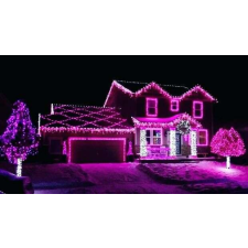  Rózsaszín, vezetékes LED Fényfüzér 240db izzóval 17m karácsonyfa izzósor